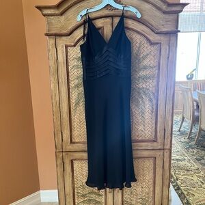 Anne Klein black evening t-length evening gown